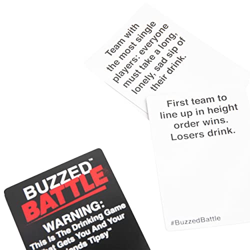 Buzzed Battle - The Hilarious Team Party Game That Will Get You & Your Friends Hydrated, Pool Party Games, Summer Party Games