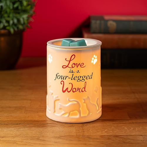 Scentsationals Pet Collection - Scented Wax Warmer - Cat and Dog Wax Cube Melter & Burner - Electric Winter Fragrance Home Air Freshener Gift Meow