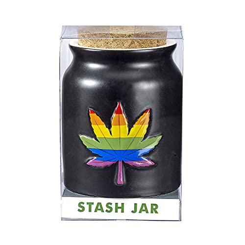 FASHIONCRAFT Patriotic Embossed Leaf Stash Jar