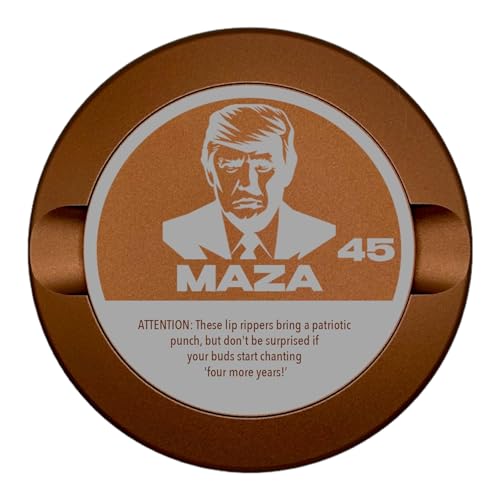 Edition 007: MAZA Metal Snus Can, Metal Container for Zyn, ON, Velo, or Lucy Pouches, Custom Snus Container, Tobacco Can, Dip Can, Gift, Nicotine Pouch Tin, Gift for Him (Champagne Gold)