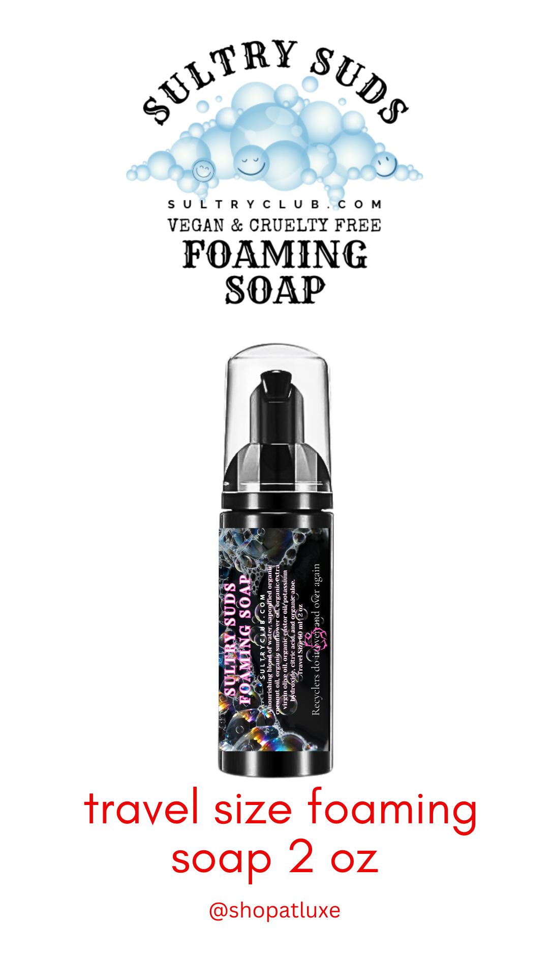 Sultry Suds™ Foaming Soap (Dior J’dore type)