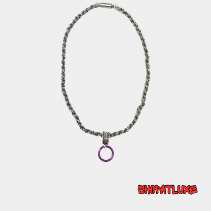 Steel Handwoven Daytime Collar Necklace