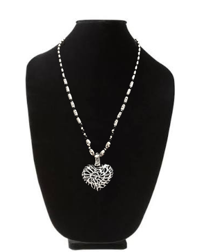 Hand Blown Glass Heart Necklace