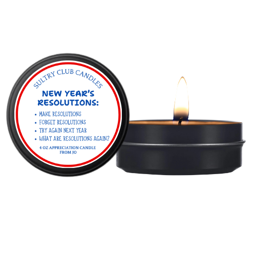 New Year's Resolutions Gift Candle