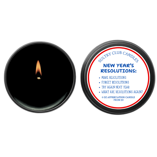 New Year's Resolutions Gift Candle