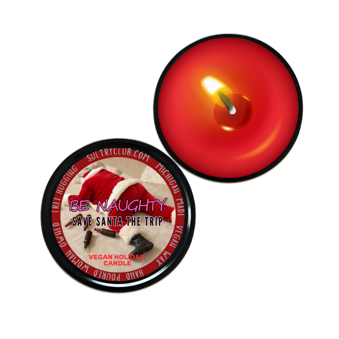 Be Naughty Save Santa The Trip Gift Candle