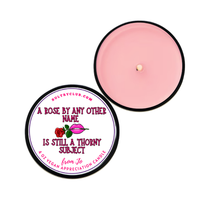 Rose Scented Fragrant Gift Candle