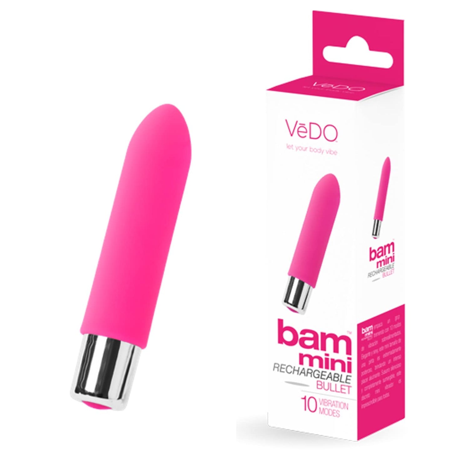 VeDO Bam Mini Rechargeable Bullet Vibrator (Turquoise)