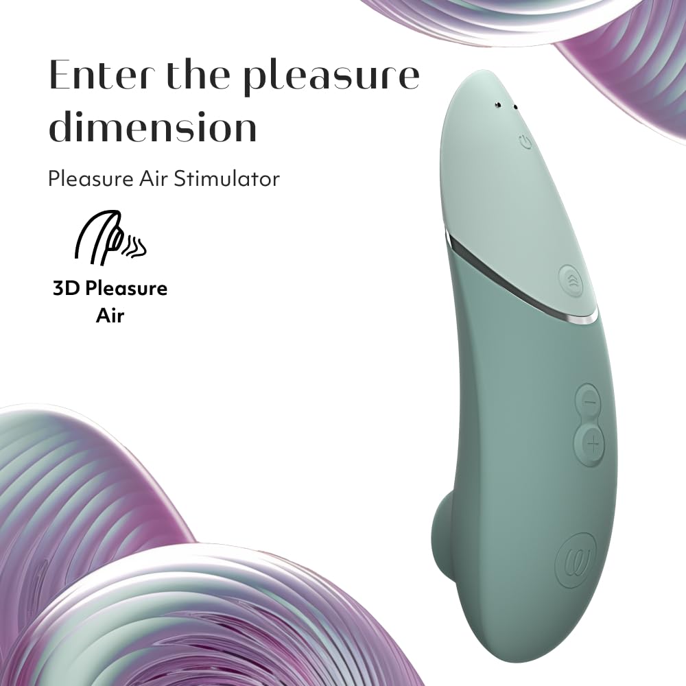 Womanizer Next 3D Pleasure Air Clitoral Sucker Sex Toy Stimulator | Suction Vibrator for Women and Couples Vibrating Adult Sex Toys with 14 Intensity Levels Waterproof Clit Sucker | Black