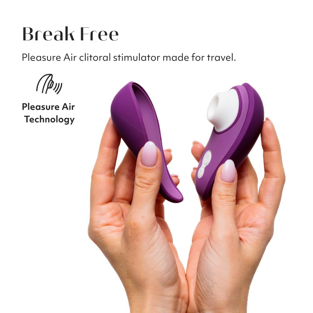 Womanizer Liberty 2 Pleasure Air Clit Sucker | Clitoral Stimulator | Sucking Vibrator for Women & Couples | Clitoris Suction Sexual Pleasure Device | Adult Sex Toys for Woman | Use Lube | Purple