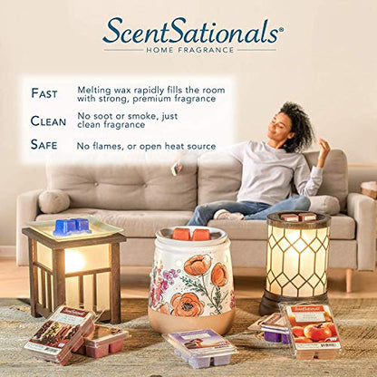 Scentsationals Day of The Dead Collection - Scented Wax Cube Warmer - Wax Fragrance Melter - Skull Wickless Electronic Home Air Freshener Gift (Dia de Los Muertos)
