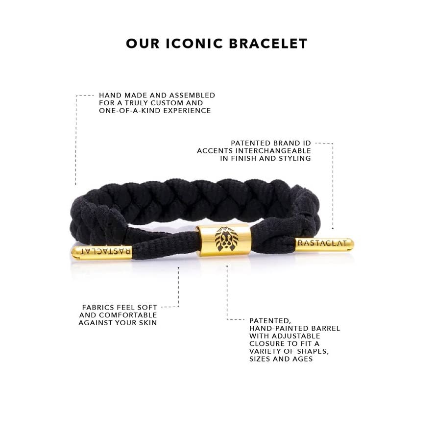 Rastaclat Braided Bracelets for Men and Women of All Ages - Originals Collection | Adjustable Stackable Bracelets Braided by Hand | Great Gifts for Men, Women, Teens, Kids & Couples