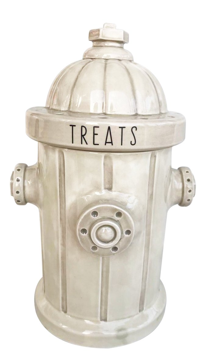 Fire Hydrant Treat Jar, Red