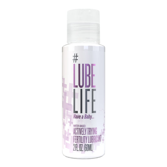 Lube Life Water-Based Actively Trying Fertility Lubricant, Fertility Friendly Lube for Men, Women and Couples, 2 Fl Oz