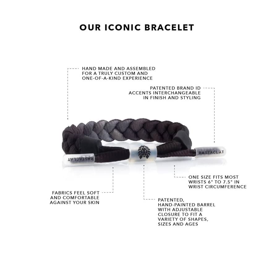 Rastaclat Braided Bracelets for Men and Women of All Ages - Originals Collection | Adjustable Stackable Bracelets Braided by Hand | Great Gifts for Men, Women, Teens, Kids & Couples