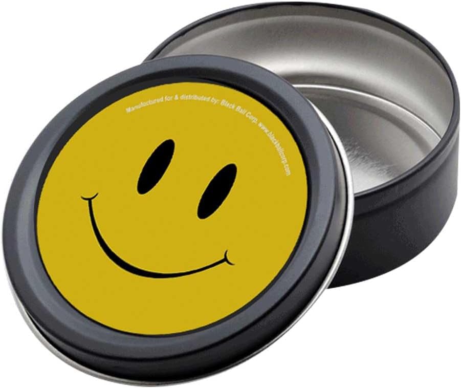 Stash Tins - Smiley Face 3.5" Round Storage Container