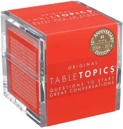 TableTopics - The Original - Conversation Starter Cards - 135 Questions to Break the Ice & Build Connection with Friends, Family, Workmates at Home, Parties, & Meetings