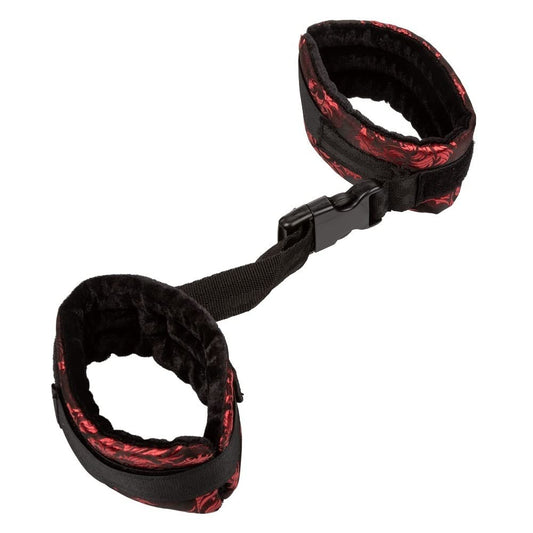 CalExotics Scandal Control Cuffs – Luxury Bondage Handcuffs – BDSM Toys for Couples - Red