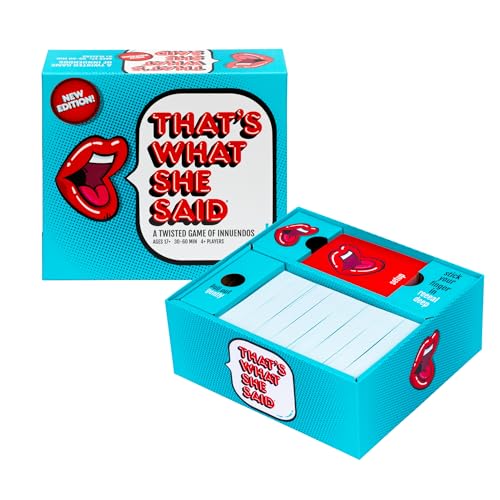 That's What She Said Game - The Hilariously Twisted Party Game | Ages 17+ Rated Game