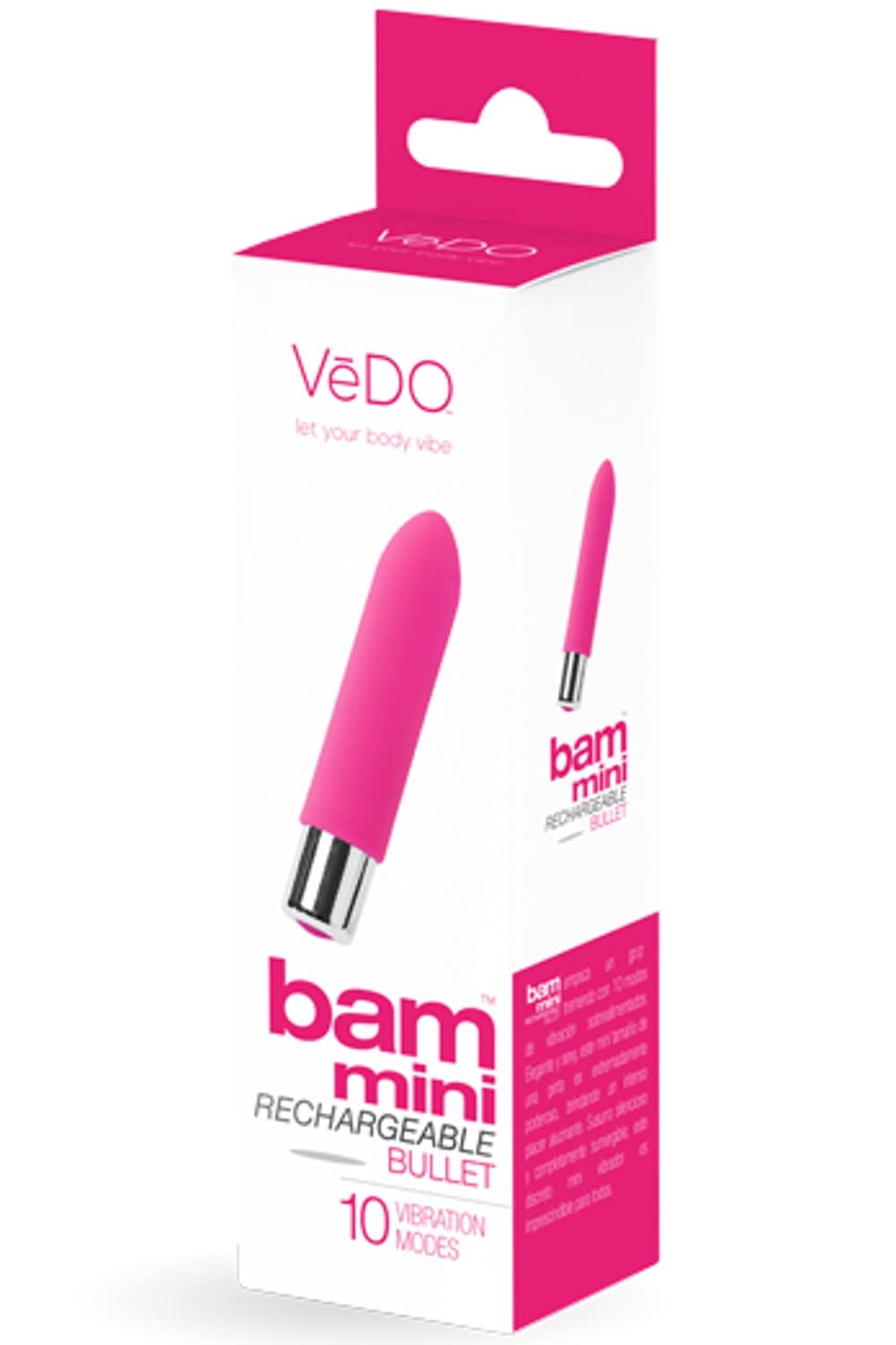 VeDO Bam Mini Rechargeable Bullet Vibrator (Turquoise)