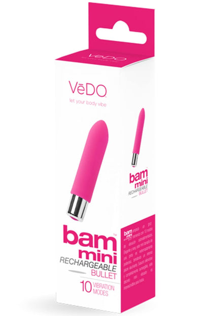 VeDO Bam Mini Rechargeable Bullet Vibrator (Turquoise)