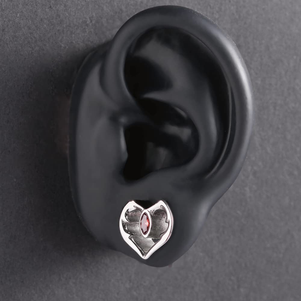 2PCS Ear Gauges Double Flared Plugs Sweet Cool Ear Stretcher Expander Heart Shape Gauge Earrings For Women Cute Piercings 0g-1"