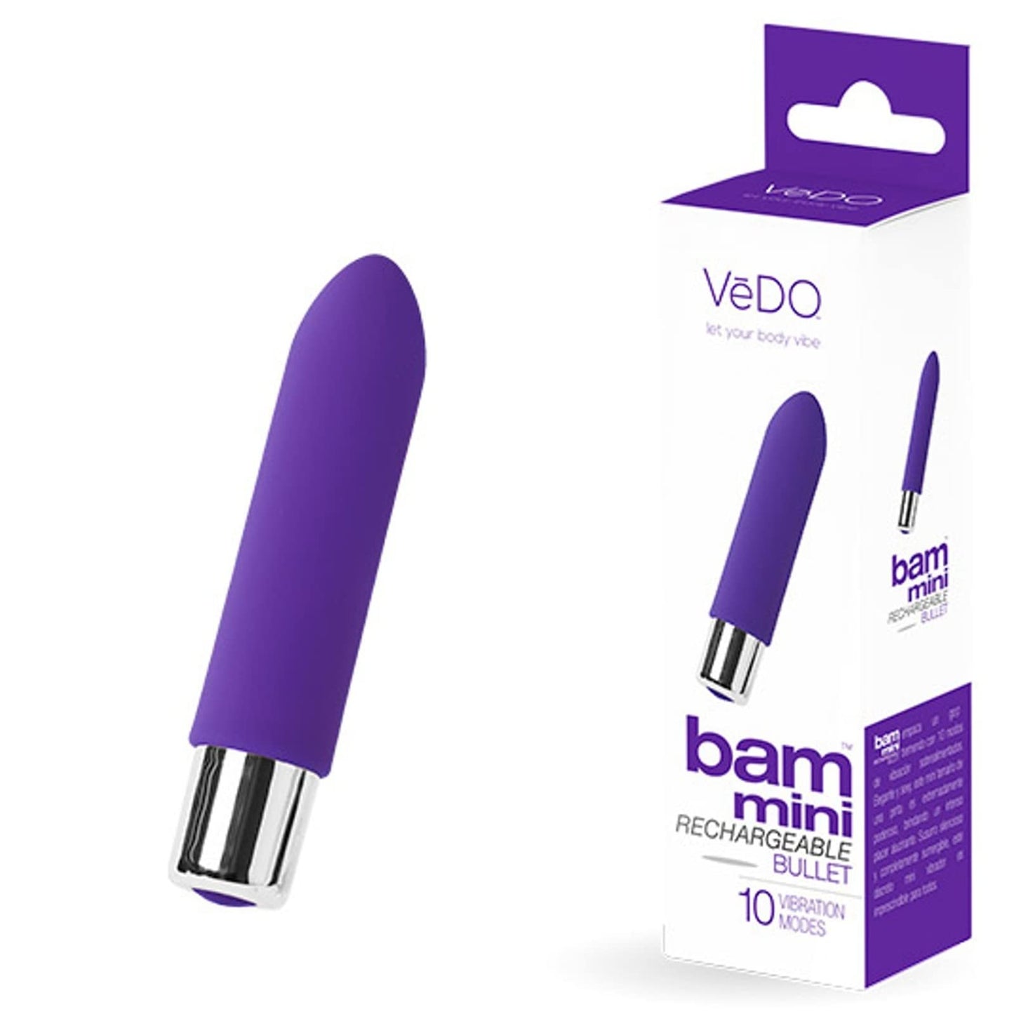 VeDO Bam Mini Rechargeable Bullet Vibrator (Turquoise)