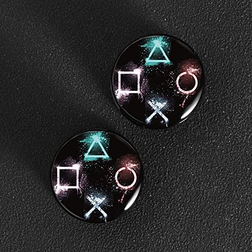 1 Pair Acrylic Solid Screw On Ear Plugs Tunnels Scandinavian Norse Viking Symbol Resin Allergy Free Stretcher For Women Men Body Piercing Jewelry