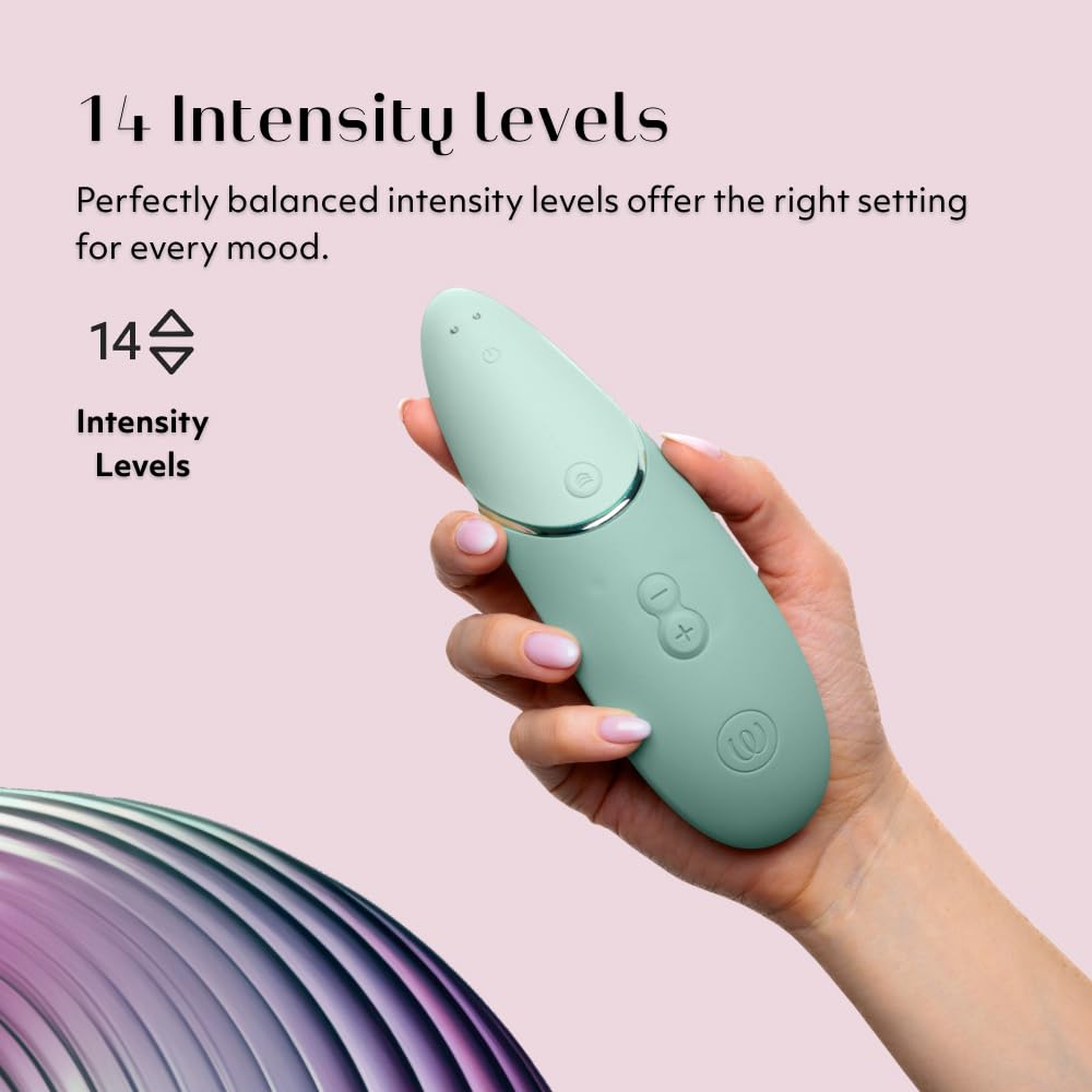 Womanizer Next 3D Pleasure Air Clitoral Sucker Sex Toy Stimulator | Suction Vibrator for Women and Couples Vibrating Adult Sex Toys with 14 Intensity Levels Waterproof Clit Sucker | Black