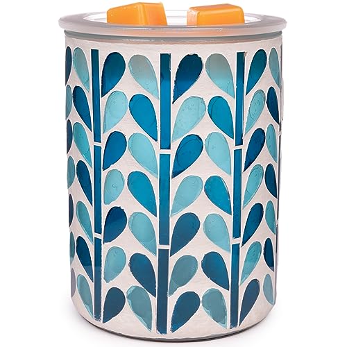 Scentsationals Mosaic Collection - Garden Delight - Scented Wax Warmer - Fragrance Wax Cube Melter & Burner - Electric Home Air Freshener Art Gift