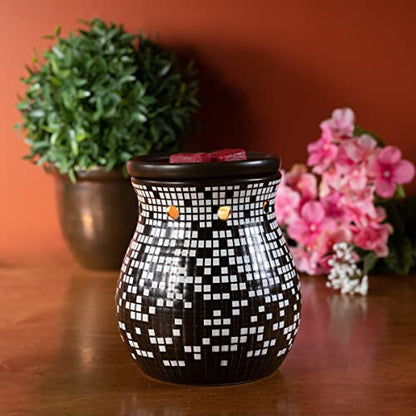 Scentsationals Mosaic Collection - Garden Delight - Scented Wax Warmer - Fragrance Wax Cube Melter & Burner - Electric Home Air Freshener Art Gift