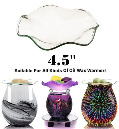 HUNANBANG 3 in 1 Electric Oil Diffuser Warmer Scented Wax Warmer Candle Wax Melt Warmer Wax Melter Fragrance Wax Burner(LW-Purple2)