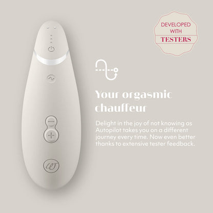 Womanizer Premium 2 Clitoris Vibrator for Women | Clit Sucker Adult Toys | Vibrating Adult Sex Toy | Clit Stimulator for Woman with 14 Suction Speeds | Waterproof Clitoral Stimulation Sex Toys | Blue