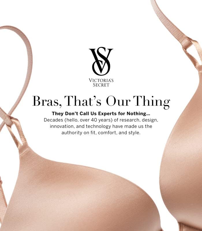 Victoria's Secret Very Sexy Push Up Bra, Adds 1 Cup, Shine Strap, Bras for Women (32A-38DD)