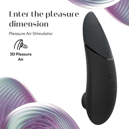 Womanizer Next 3D Pleasure Air Clitoral Sucker Sex Toy Stimulator | Suction Vibrator for Women and Couples Vibrating Adult Sex Toys with 14 Intensity Levels Waterproof Clit Sucker | Black