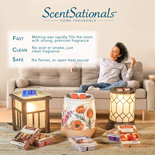 Scentsationals Pet Collection - Scented Wax Warmer - Cat and Dog Wax Cube Melter & Burner - Electric Winter Fragrance Home Air Freshener Gift Meow