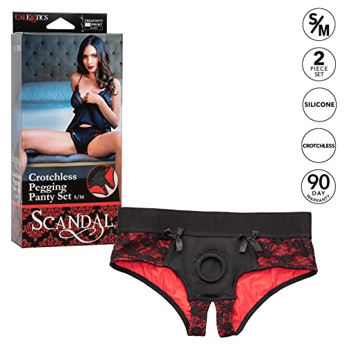 CalExotics Scandal Crotchless Pegging Panty Set