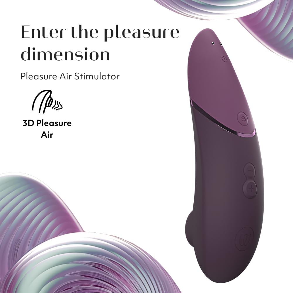 Womanizer Next 3D Pleasure Air Clitoral Sucker Sex Toy Stimulator | Suction Vibrator for Women and Couples Vibrating Adult Sex Toys with 14 Intensity Levels Waterproof Clit Sucker | Black