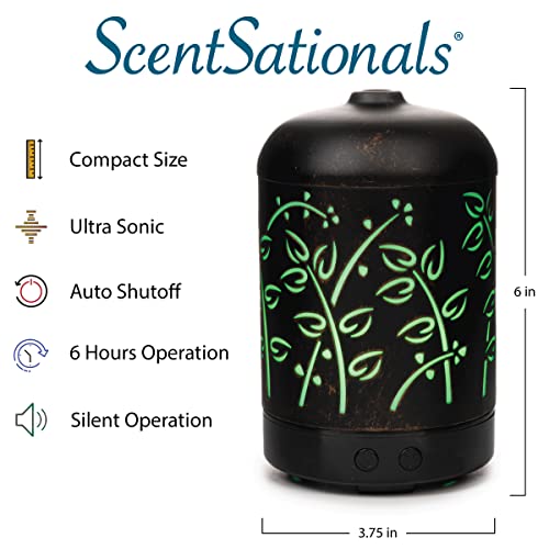 Scentsationals Eclectic Diffuser Collection 100ML - Scented Essential Oil Diffuser - Classic Aromatherapy Scent User - Electric Fragrance Home Air Freshener Decor for Office Desk and Home (Country)