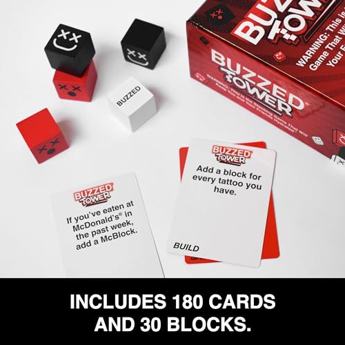 Buzzed Expansion Pack #1 - The Drinking Game That Will Get You & Your Friends Tipsy - Pool Party Games, Summer Party Games