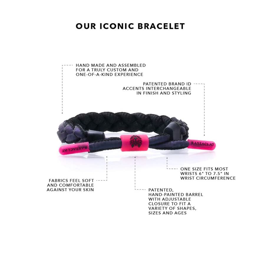 Rastaclat Braided Bracelets for Men and Women of All Ages - Originals Collection | Adjustable Stackable Bracelets Braided by Hand | Great Gifts for Men, Women, Teens, Kids & Couples