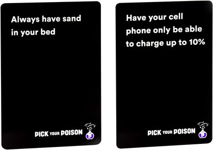 Pick Your Poison Party Game - The “What Would You Rather Do?” Family Card Game - for Kids, Adults, and Families, Great for a Halloween Party or a Fun Game Night with Friends