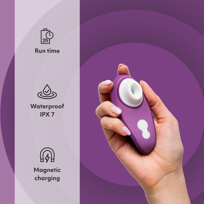 Womanizer Liberty 2 Pleasure Air Clit Sucker | Clitoral Stimulator | Sucking Vibrator for Women & Couples | Clitoris Suction Sexual Pleasure Device | Adult Sex Toys for Woman | Use Lube | Purple