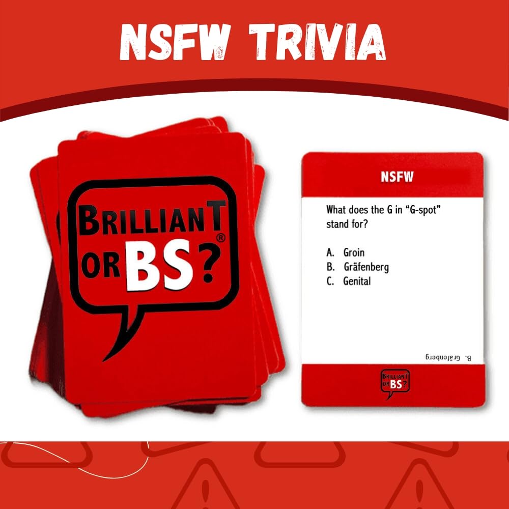 Brilliant or BS? - A Trivia Game for Know-it-Alls and Big Fat Liars - Fun Bluffing Trivia Game for Friends & Family