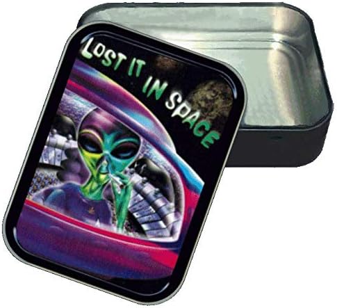 Stash Tins Lost in Space Storage Container 4.37" L x 3.5" W x 1" H