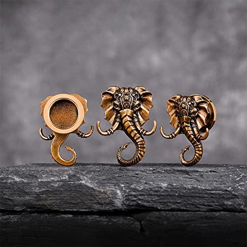 1 Pair Retro Ear Gauges Screw Fit Plug Flesh Tunnels Cat Fox Elephant Stretcher Earrings Hanger Expander Piercing Jewelry 8mm-25mm