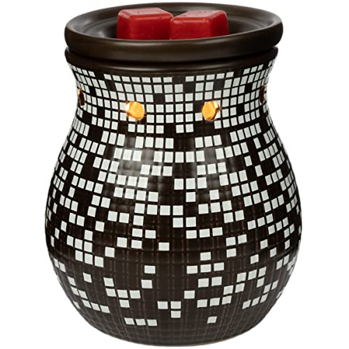 Scentsationals Mosaic Collection - Garden Delight - Scented Wax Warmer - Fragrance Wax Cube Melter & Burner - Electric Home Air Freshener Art Gift