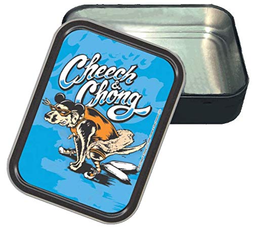 Stash Tins Cheech & Chong Labrador Storage Container 4.37" L x 3.5" W x 1" H