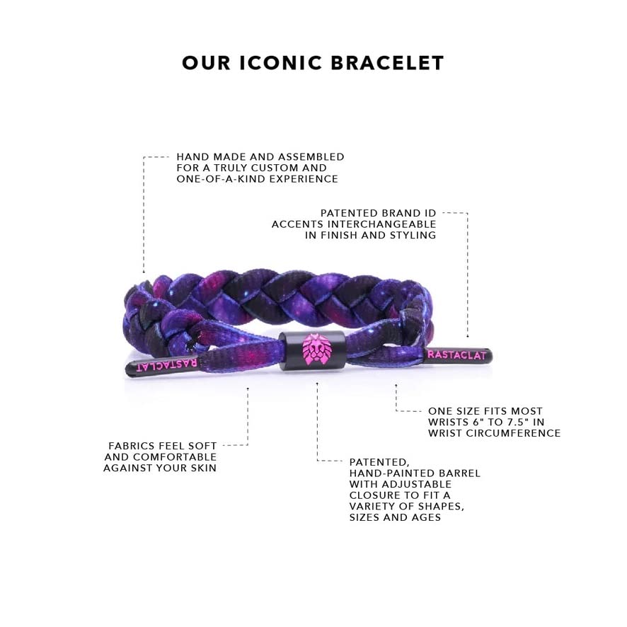 Rastaclat Braided Bracelets for Men and Women of All Ages - Originals Collection | Adjustable Stackable Bracelets Braided by Hand | Great Gifts for Men, Women, Teens, Kids & Couples