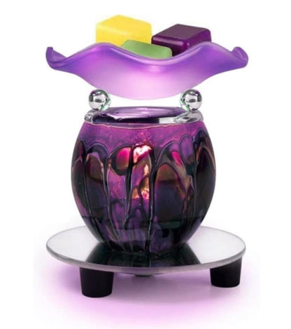 HUNANBANG 3 in 1 Electric Oil Diffuser Warmer Scented Wax Warmer Candle Wax Melt Warmer Wax Melter Fragrance Wax Burner(LW-Purple2)